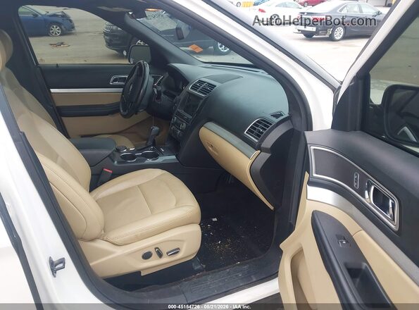 1FM5K8D81HGC65586 2017 FORD EXPLORER White Вид салону спереду