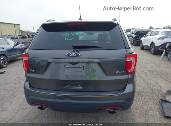 1FM5K8D81JGC68445 2018 FORD EXPLORER Gray 