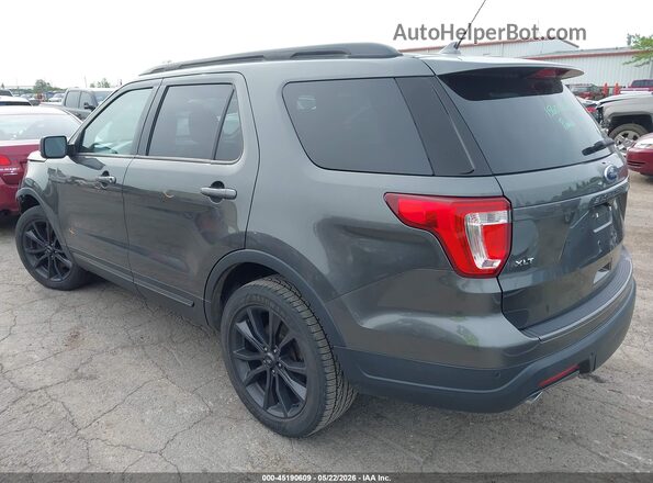 1FM5K8D81JGC68445 2018 FORD EXPLORER Gray Trasero izquierdo