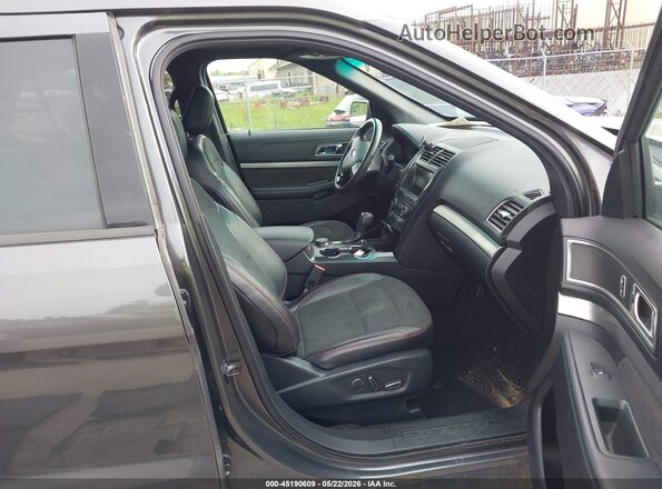 1FM5K8D81JGC68445 2018 FORD EXPLORER Gray Vista interior delantera