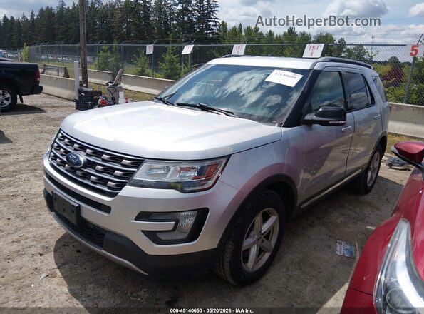 1FM5K8D82GGD03941 2016 FORD EXPLORER Silver წინა მარცხენა ხედი სამი მეოთხედიდან
