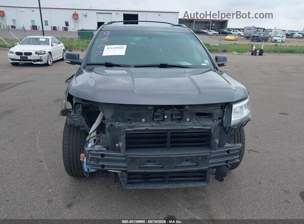 1FM5K8D82GGD35501 2016 FORD EXPLORER Gray Սալոնի հետևի տեսք