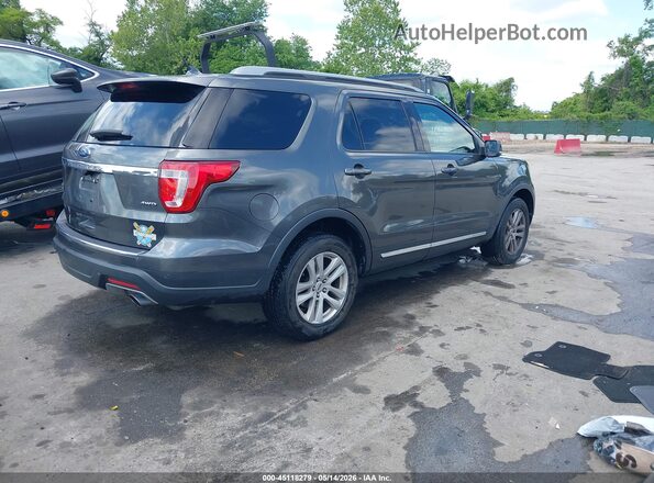 1FM5K8D82JGC51234 2018 FORD EXPLORER Gray Rear right