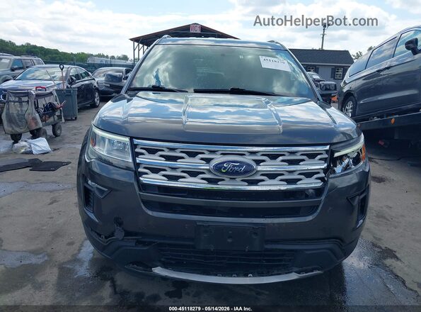 1FM5K8D82JGC51234 2018 FORD EXPLORER Gray Instrument cluster view