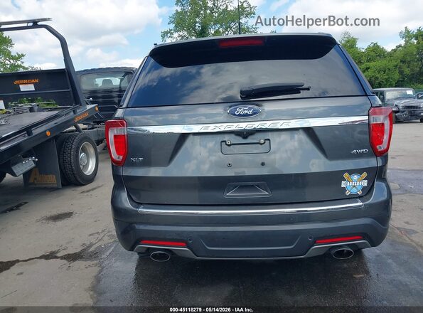 1FM5K8D82JGC51234 2018 FORD EXPLORER Gray 