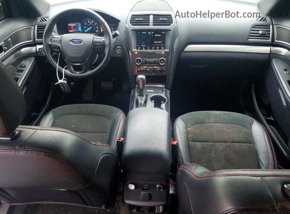 1FM5K8D82KGA07178 2019 FORD FORD EXPLORER Черный Вид панели приборов