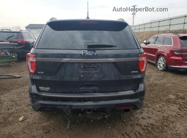 1FM5K8D82KGA07178 2019 FORD FORD EXPLORER Черный Вид сзади