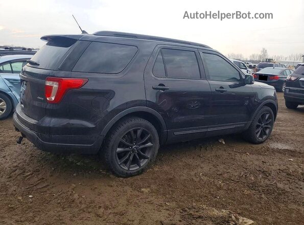 1FM5K8D82KGA07178 2019 FORD FORD EXPLORER Черный Задняя правая четверть