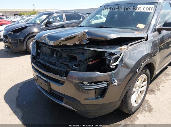 1FM5K8D82KGA86058 2019 FORD FORD EXPLORER Серый Вид спереди
