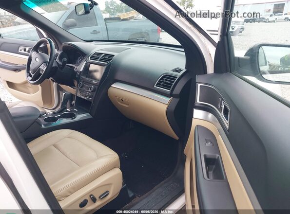 1FM5K8D83GGA87629 2016 FORD FORD EXPLORER White Widok wnętrza z przodu
