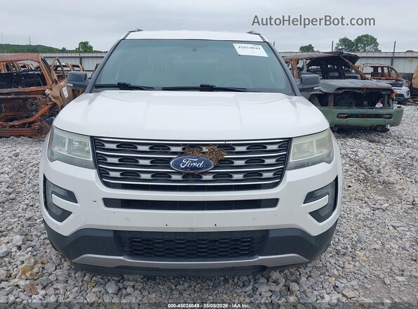 1FM5K8D83GGA87629 2016 FORD FORD EXPLORER White Widok zestawu wskaźników