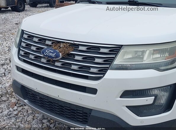 1FM5K8D83GGA87629 2016 FORD FORD EXPLORER White Widok z tyłu
