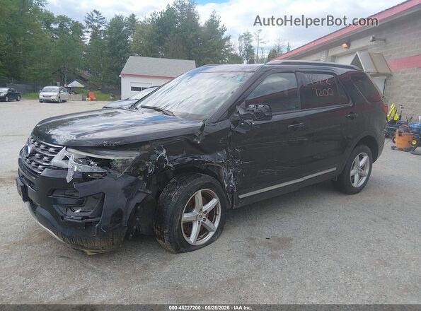 1FM5K8D83HGA52297 2017 FORD EXPLORER Black Առջևի ձախ երեք քառորդ տեսարան