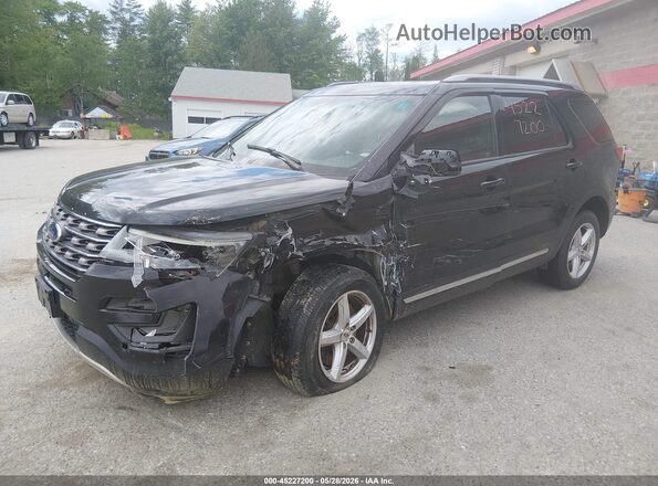 1FM5K8D83HGA52297 2017 FORD EXPLORER Black Դիմացի տեսք