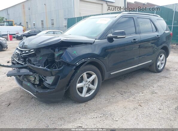 1FM5K8D83HGD50672 2017 FORD EXPLORER Black Առջևի ձախ երեք քառորդ տեսարան