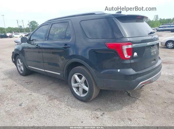 1FM5K8D83HGD50672 2017 FORD EXPLORER Black Հետևի ձախ