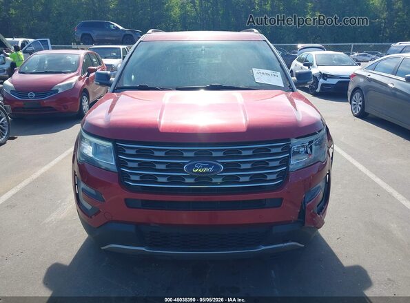 1FM5K8D84GGD20272 2016 FORD FORD EXPLORER Red Vista del cuadro de instrumentos