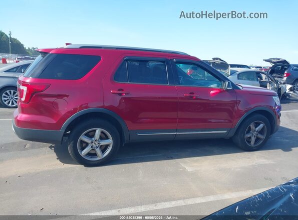 1FM5K8D84GGD20272 2016 FORD FORD EXPLORER Red Vista interior trasera