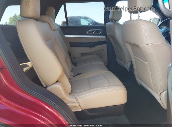 1FM5K8D84GGD20272 2016 FORD FORD EXPLORER Red Vista de la etiqueta del VIN