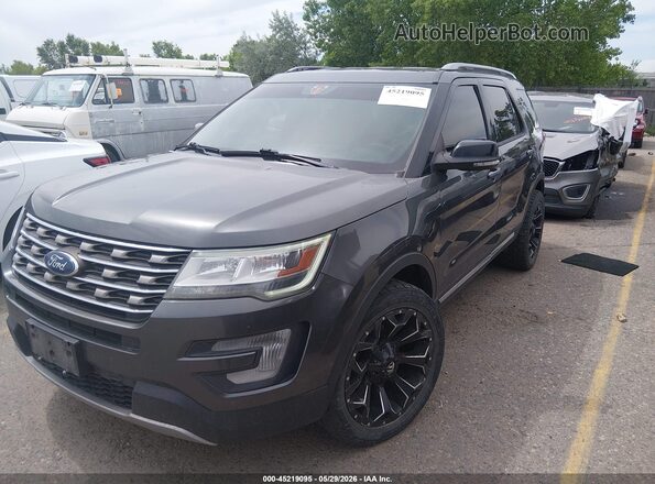 1FM5K8D84HGD41009 2017 FORD EXPLORER Black Vista tres cuartos delantera izquierda