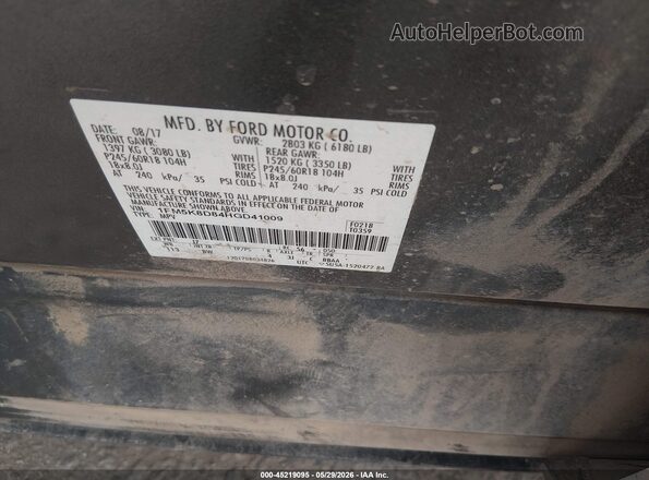 1FM5K8D84HGD41009 2017 FORD EXPLORER Black Vista del compartimento del motor