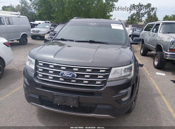 1FM5K8D84HGD41009 2017 FORD EXPLORER Black Vista del cuadro de instrumentos