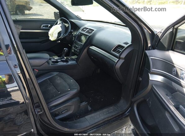1FM5K8D84KGA38948 2019 FORD EXPLORER Черный Вид салона спереди