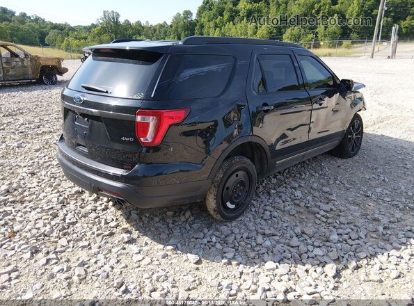 1FM5K8D84KGA38948 2019 FORD EXPLORER Черный Задняя правая четверть