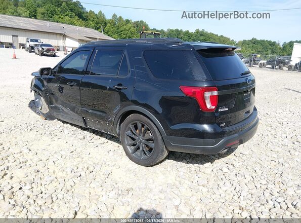 1FM5K8D84KGA38948 2019 FORD EXPLORER Черный Задняя левая четверть
