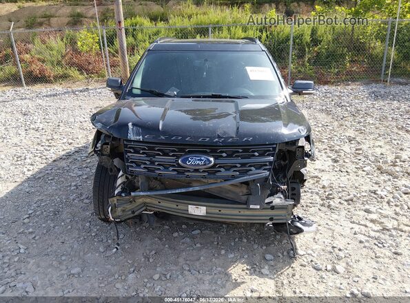 1FM5K8D84KGA38948 2019 FORD EXPLORER Черный Вид задней части салона
