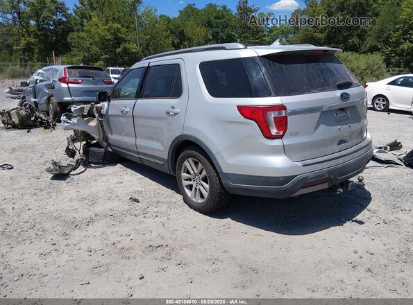 1FM5K8D84KGA74896 2019 FORD EXPLORER Silver Tył lewy