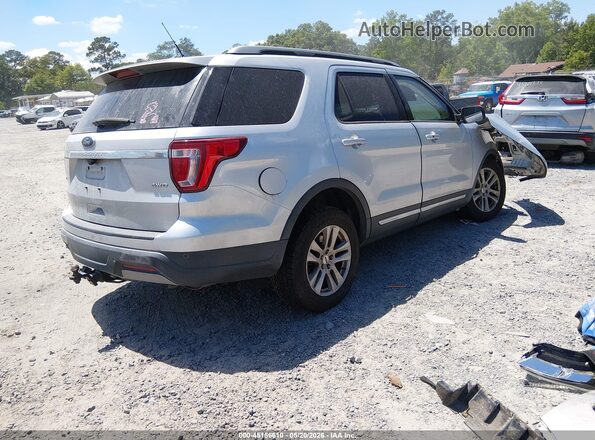 1FM5K8D84KGA74896 2019 FORD EXPLORER Silver Tył prawy