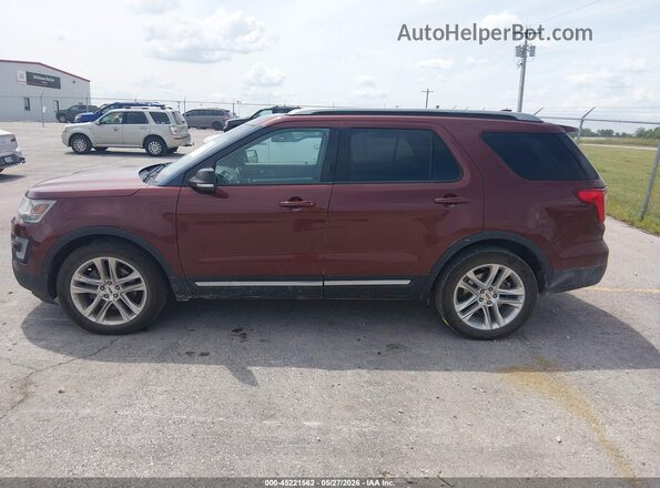 1FM5K8D85GGC12467 2016 FORD EXPLORER Burgundy Widok wnętrza 360 stopni
