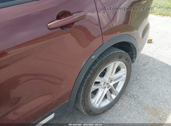 1FM5K8D85GGC12467 2016 FORD EXPLORER Burgundy Widok z przodu