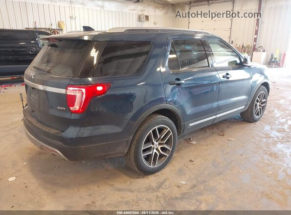 1FM5K8D85HGA86337 2017 FORD FORD EXPLORER Blue Задня права чверть