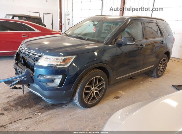 1FM5K8D85HGA86337 2017 FORD FORD EXPLORER Blue Передня ліва чверть