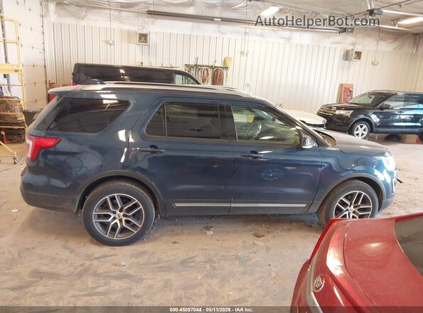 1FM5K8D85HGA86337 2017 FORD FORD EXPLORER Blue Вид задньої частини салону
