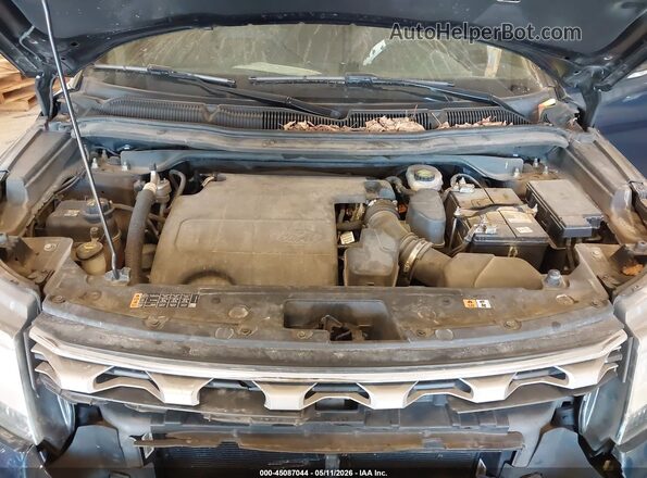 1FM5K8D85HGA86337 2017 FORD FORD EXPLORER Blue Вид ззаду