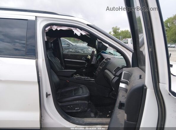 1FM5K8D85HGC80673 2017 FORD EXPLORER White Вид салону спереду