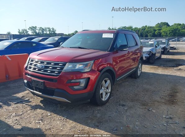 1FM5K8D86GGC05835 2016 FORD EXPLORER Red 