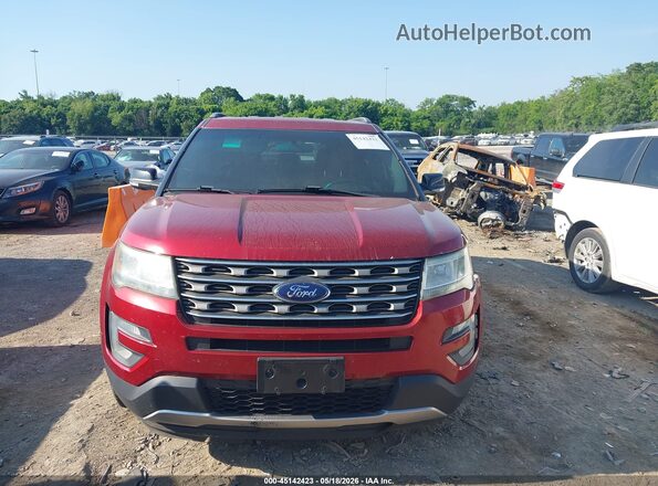 1FM5K8D86GGC05835 2016 FORD EXPLORER Red 