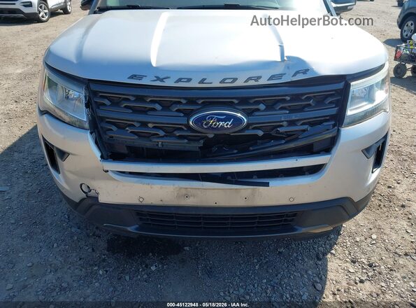 1FM5K8D86JGC38213 2018 FORD EXPLORER Silver Front view