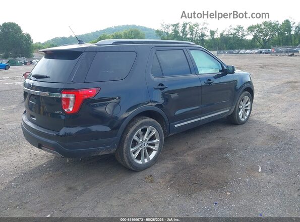 1FM5K8D86KGA50650 2019 FORD EXPLORER Black Tył prawy