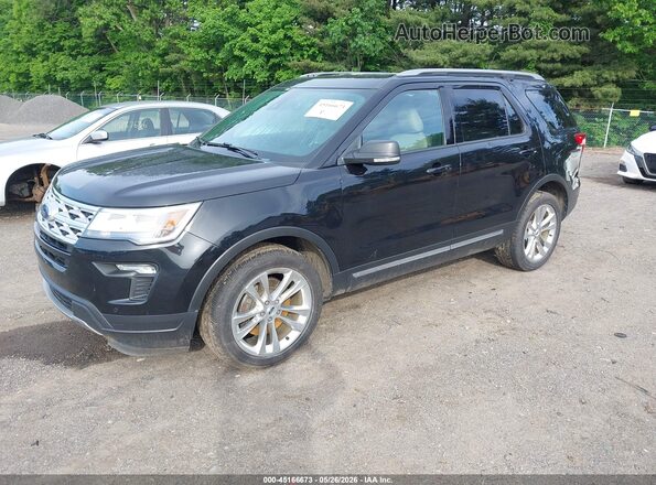 1FM5K8D86KGA50650 2019 FORD EXPLORER Black Przód lewy