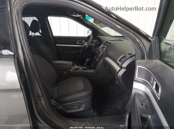 1FM5K8D87HGA69023 2017 FORD EXPLORER Gray წინა სალონის ხედი