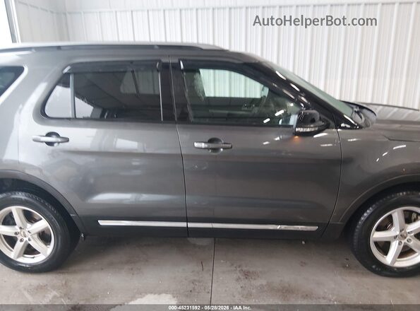 1FM5K8D87HGA69023 2017 FORD EXPLORER Gray უკანა სალონის ხედი