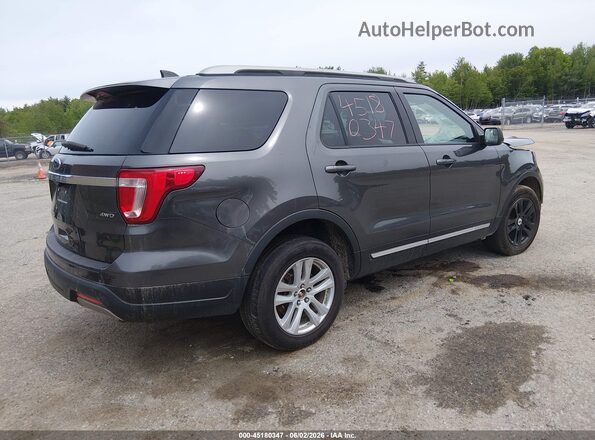 1FM5K8D87KGA03076 2019 FORD EXPLORER Gray Задня права чверть