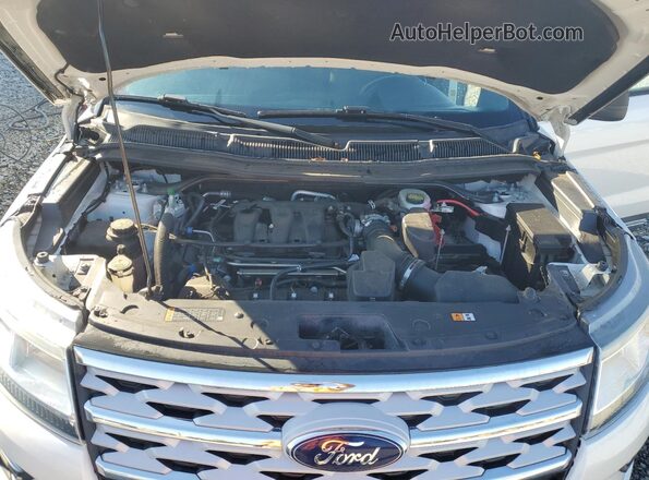 1FM5K8D87KGA49202 2019 FORD FORD EXPLORER White Widok komory silnika