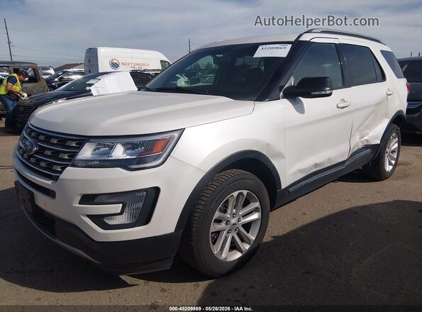1FM5K8D88GGA54612 2016 FORD EXPLORER White Przód lewy
