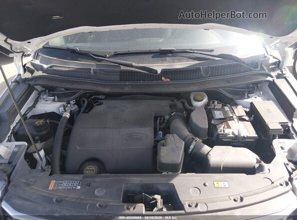 1FM5K8D88GGA54612 2016 FORD EXPLORER White Widok z tyłu